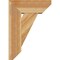 Ekena Millwork Traditional Slat Rough Sawn Bracket w/ Offset Brace, Western Red Cedar, 8"W x 20"D x 28"H BKT0806X20X28TRA06RWR - alternate 3
